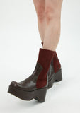 curetty (キュリティー)  C ROUND TOE SHORT BOOTS_BURGUNDY