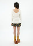 curetty (キュリティー)  C ANGORA BACK POINT KNIT TOP_IVORY