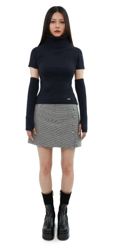 curetty (キュリティー)  C HIGH-NECK WARMER KNIT SET-UP_NAVY