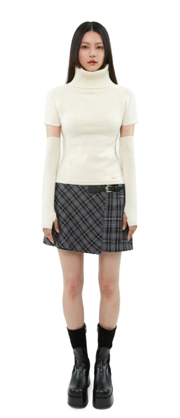 curetty (キュリティー)  C HIGH-NECK WARMER KNIT SET-UP_IVORY