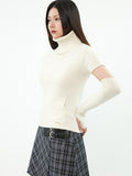 curetty (キュリティー)  C HIGH-NECK WARMER KNIT SET-UP_IVORY