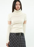 curetty (キュリティー)  C HIGH-NECK WARMER KNIT SET-UP_IVORY