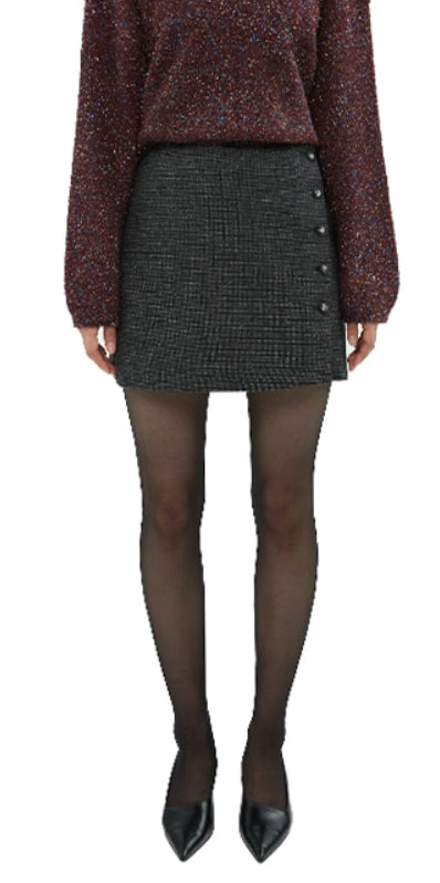 curetty (キュリティー)  C BUTTON POINT SKIRT_BLACK