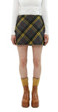 curetty (キュリティー)  C CHECKED A-LINE SKIRT_YELLOW