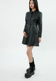 curetty (キュリティー) C LEATHER SHIRT DRESS_BLACK