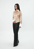 curetty (キュリティー)  C CONTRAST COLOR BLOUSE_BEIGE