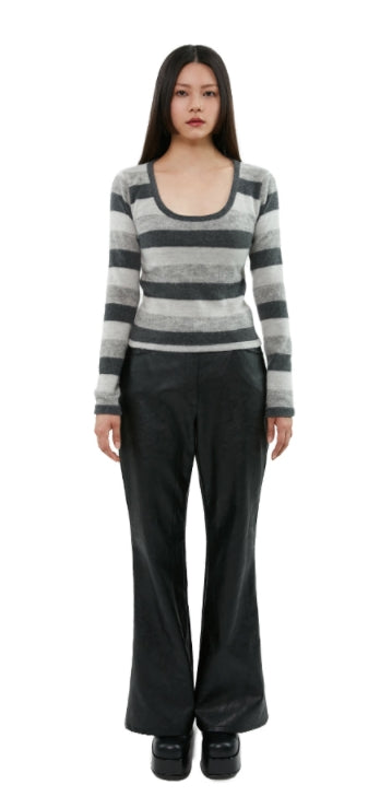 curetty (キュリティー)  C STRIPE BASIC T-SHIRT_GREY