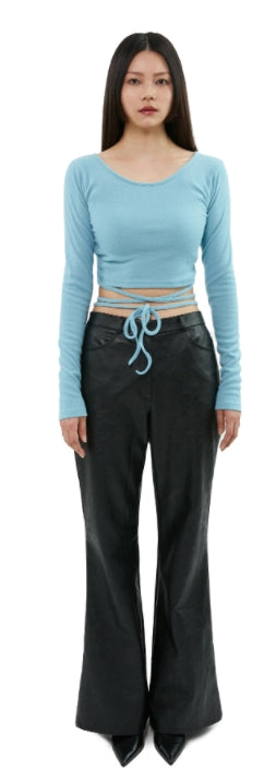 curetty (キュリティー)  C STRING POINT CROP TOP_SKY BLUE