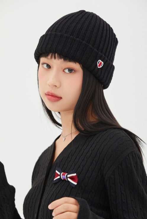 ロマンティッククラウン(ROMANTIC CROWN)  [TGT X RMTCRW]HEART LOGO BEANIE_BLACK
