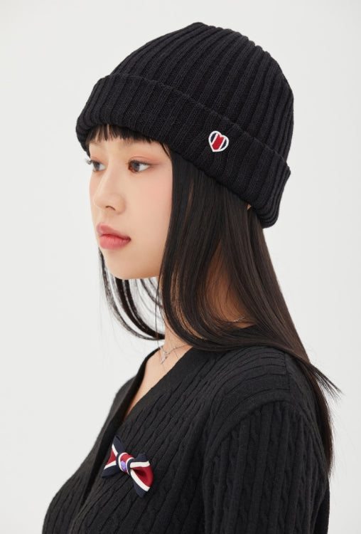 ロマンティッククラウン(ROMANTIC CROWN)  [TGT X RMTCRW]HEART LOGO BEANIE_BLACK