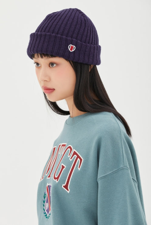 ロマンティッククラウン(ROMANTIC CROWN)  [TGT X RMTCRW]HEART LOGO BEANIE_NAVY