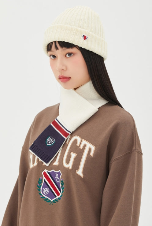 ロマンティッククラウン(ROMANTIC CROWN)  [TGT X RMTCRW]HEART LOGO BEANIE_OATMEAL