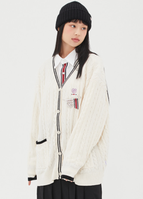 TARGETTO(ターゲット)  [TGT X RMTCRW]VELVET CABLE CARDIGAN_OATMEAL
