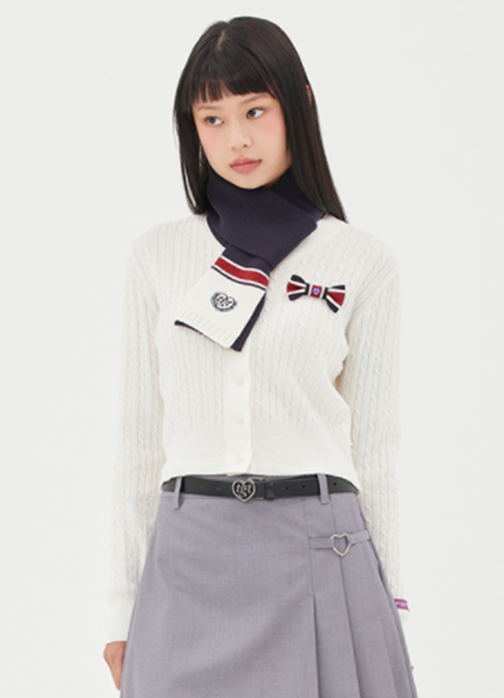 TARGETTO(ターゲット)  [TGT X RMTCRW] RIBBON CABLE CARDIGAN_OATMEAL