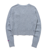 TARGETTO(ターゲット)   [TGT X RMTCRW] RIBBON CABLE CARDIGAN_MELANGE BLUE