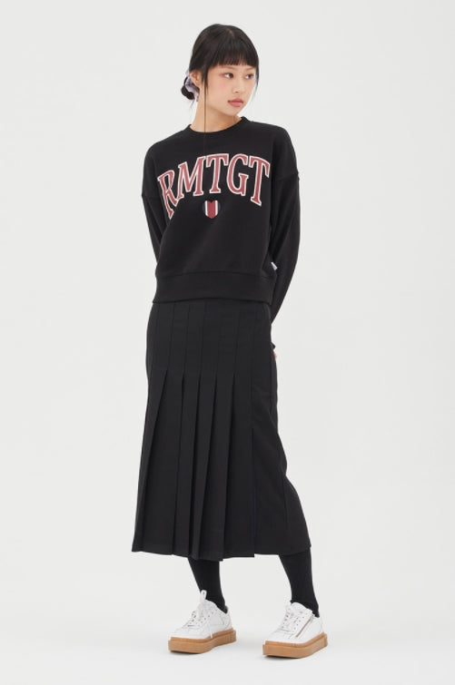 ロマンティッククラウン(ROMANTIC CROWN)  [TGT X RMTCRW]CROP SWEAT SHIRT_BLACK