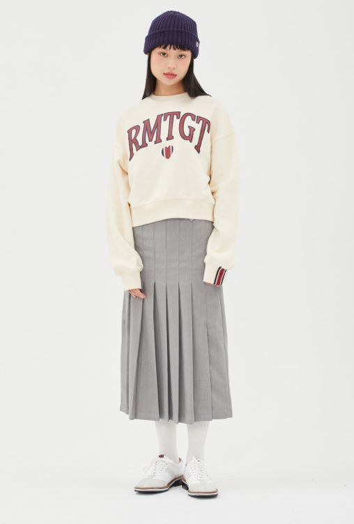 ロマンティッククラウン(ROMANTIC CROWN)  [TGT X RMTCRW]CROP SWEAT SHIRT_OATMEAL