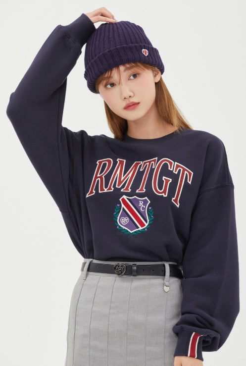 ロマンティッククラウン(ROMANTIC CROWN)  [TGT X RMTCRW]EMBLEM SWEAT SHIRT_NAVY