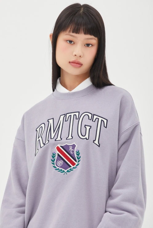ロマンティッククラウン(ROMANTIC CROWN)  [TGT X RMTCRW]EMBLEM SWEAT SHIRT_LIGHT PURPLE