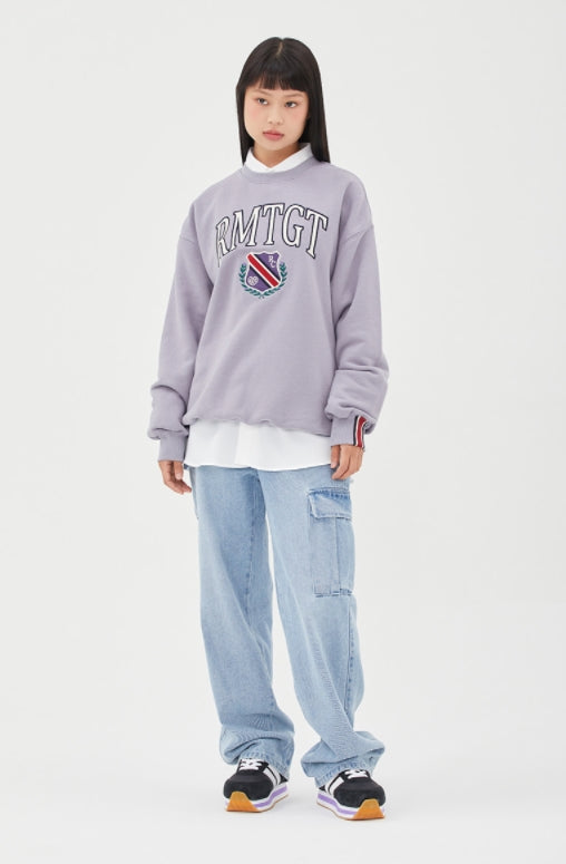 ロマンティッククラウン(ROMANTIC CROWN)  [TGT X RMTCRW]EMBLEM SWEAT SHIRT_LIGHT PURPLE