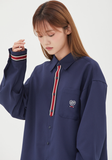 TARGETTO(ターゲット)  [TGT X RMTCRW] STRIPE TIE SHIRT_NAVY