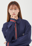 TARGETTO(ターゲット)  [TGT X RMTCRW] STRIPE TIE SHIRT_NAVY