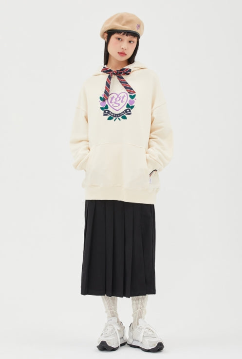 ロマンティッククラウン(ROMANTIC CROWN)  [TGT X RMTCRW]SCARF RIBBON HOODIE_OATMEAL