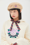 ロマンティッククラウン(ROMANTIC CROWN)  [TGT X RMTCRW]SCARF RIBBON HOODIE_OATMEAL