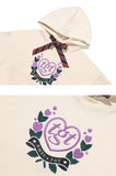 ロマンティッククラウン(ROMANTIC CROWN)  [TGT X RMTCRW]SCARF RIBBON HOODIE_OATMEAL