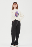 TARGETTO(ターゲット)  [TGT X RMTCRW]EMBLEM CROP KNIT_OATMEAL