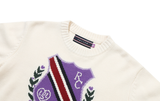 TARGETTO(ターゲット)  [TGT X RMTCRW]EMBLEM CROP KNIT_OATMEAL