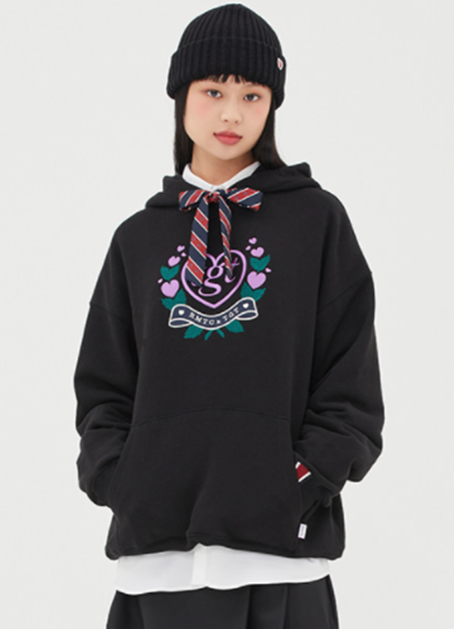 TARGETTO(ターゲット)     [TGT X RMTCRW] SCARF RIBBON HOODIE_BLACK