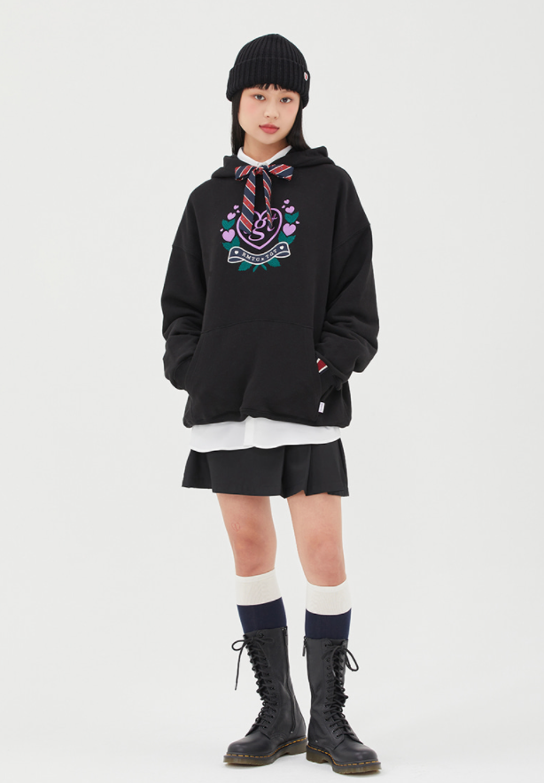 TARGETTO(ターゲット)     [TGT X RMTCRW] SCARF RIBBON HOODIE_BLACK