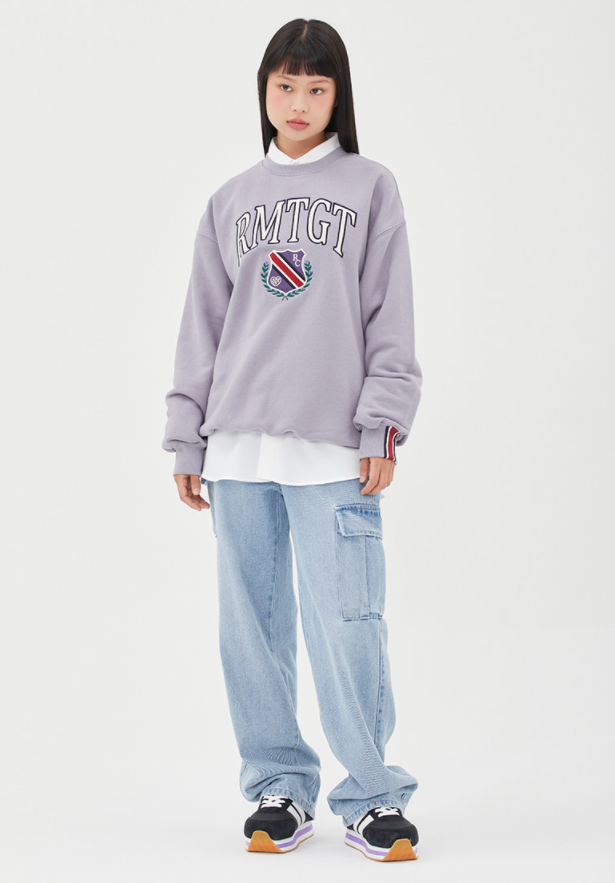 TARGETTO(ターゲット)   [TGT X RMTCRW] EMBLEM SWEAT SHIRT_LIGHT PURPLE