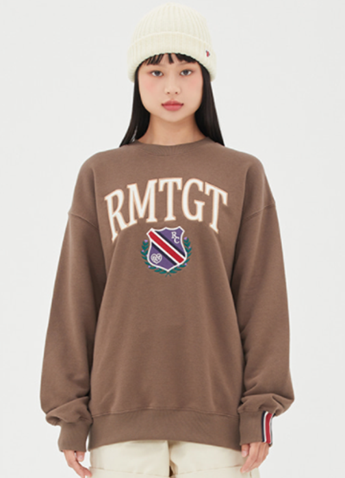 TARGETTO(ターゲット)    [TGT X RMTCRW] EMBLEM SWEAT SHIRT_BROWN