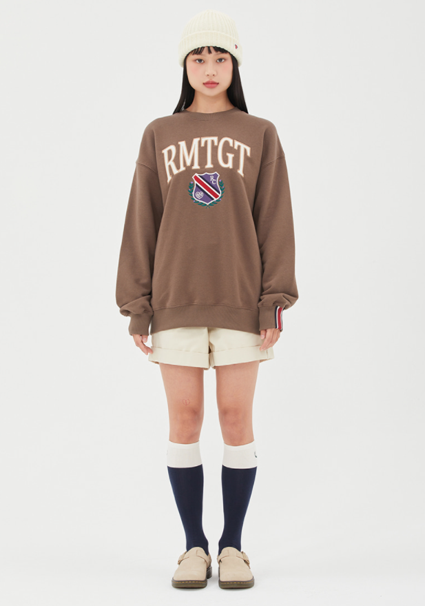 TARGETTO(ターゲット)    [TGT X RMTCRW] EMBLEM SWEAT SHIRT_BROWN