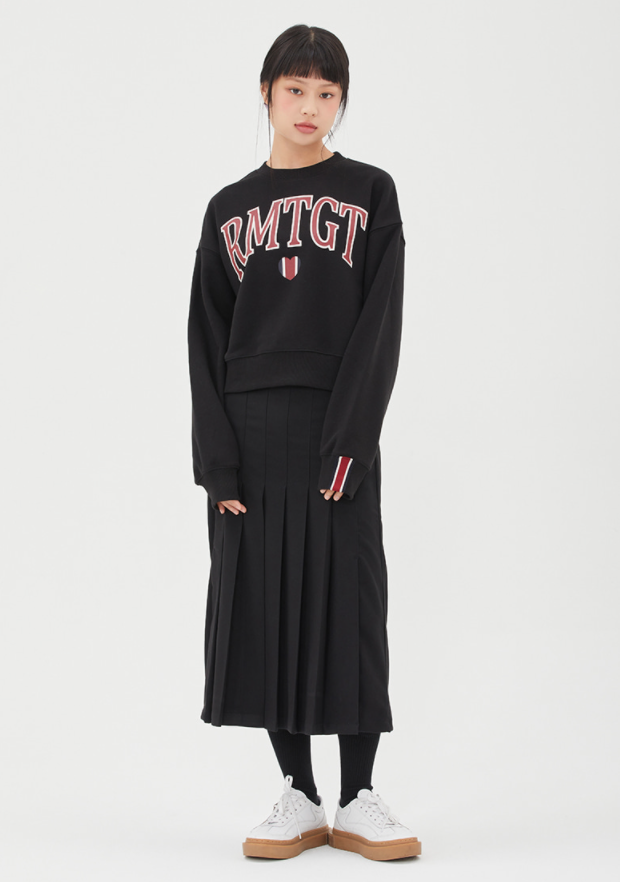 TARGETTO(ターゲット)    [TGT X RMTCRW]CROP SWEAT SHIRT_BLACK