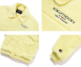 ロマンティッククラウン(ROMANTIC CROWN)  FLEECE BOMBER JACKET_LIGHT YELLOW