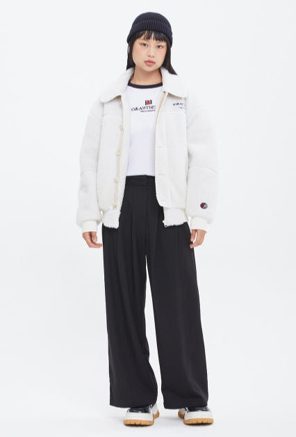 ロマンティッククラウン(ROMANTIC CROWN)  FLEECE BOMBER JACKET_OATMEAL