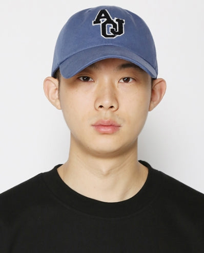 アジョバイアジョ(AJOBYAJO)  Boucle Applique Logo Cap [Blue]