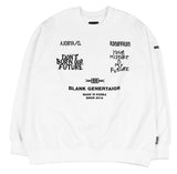 アジョバイアジョ(AJOBYAJO) Embroidered Logos Sweatshirt [White]