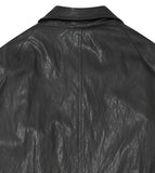アジョバイアジョ(AJOBYAJO) Vegan Leather Oversized Coat [Black]