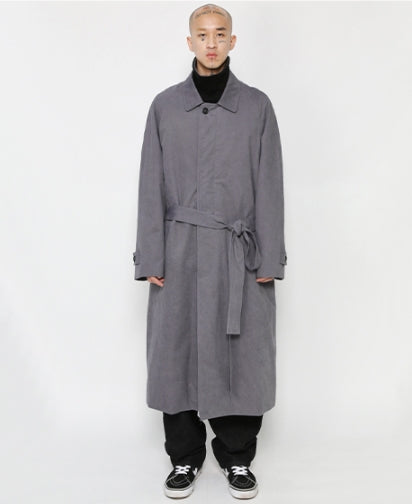 アジョバイアジョ(AJOBYAJO) Washed Cotton Oversized Coat [Purple]