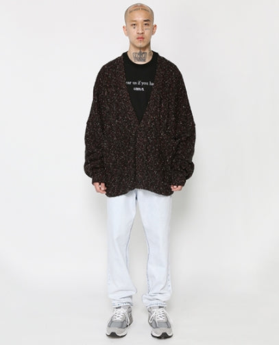 アジョバイアジョ(AJOBYAJO) Vintage Oversized Cardigan [Black]