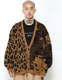 アジョバイアジョ(AJOBYAJO)  Leopard Camouflage Cardigan [Camel]