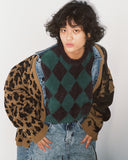 アジョバイアジョ(AJOBYAJO)  Leopard Camouflage Cardigan [Camel]