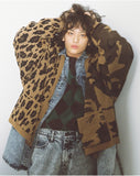 アジョバイアジョ(AJOBYAJO)  Leopard Camouflage Cardigan [Camel]