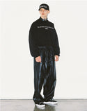 アジョバイアジョ(AJOBYAJO)  Vegan Leather Oversized Pants [Black]