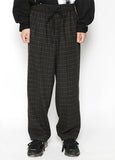 アジョバイアジョ(AJOBYAJO)  Check Oversized Trousers [Black Check]