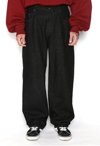 アジョバイアジョ(AJOBYAJO)  Washed Baggy Jeans [Black]